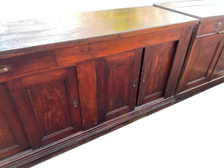 Large Vintage Wooden Bar Counter
