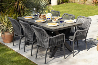 Monza Aluminium Outdoor Furniture Large Set