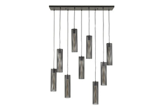 Noor 9 String Mesh Pendant Light