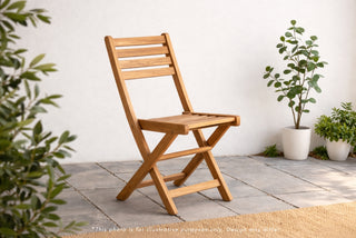 Meza Teak Outdoor Folding Chair