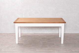 Farmhouse Oak Top Dining Table