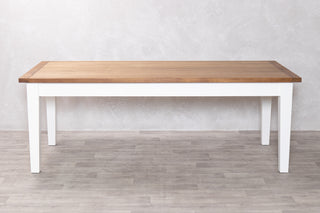 Farmhouse Oak Top Dining Table