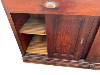 Large Vintage Wooden Bar Counter