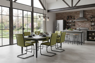 Large Tapered Leg Dining Table