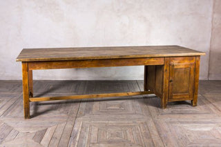 Large Vintage Work Desk With Storage
