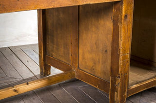 Large Vintage Work Desk With Storage