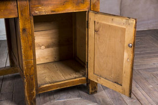 Large Vintage Work Desk With Storage