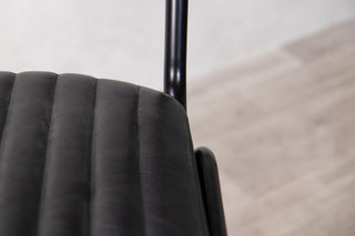 black-arlington-stool-seat-cushion