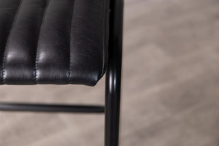 black-arlington-stool-cushion-close-up