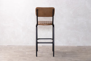 brown-stool-back-view
