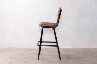 brown-stool-side-view