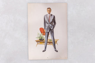 Original 1960’s American Men’s Fashion Tailoring Art Prints