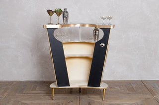 rear of vintage home bar unit