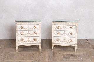 pair of french style bedside tables
