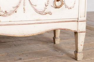 close up of bedside table leg