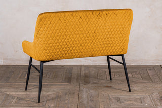 Mustard dining bench