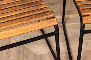 Vintage Black Stacking Chair