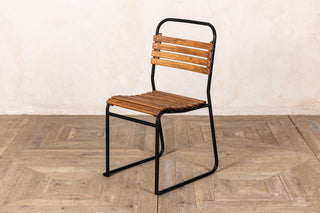 Vintage Black Stacking Chair