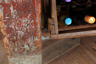 vintage industrial butchers block kitchen island