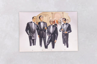 Original 1960’s American Men’s Fashion Tailoring Art Prints