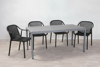 California Garden Outdoor Café Table Set with California Chairs