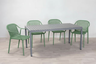 California Garden Outdoor Café Table Set with California Chairs
