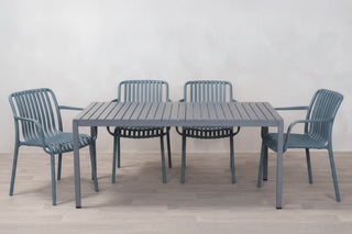 California Garden Outdoor Café Table Set with Maldives Chairs