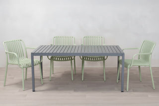 California Garden Outdoor Café Table Set with Maldives Chairs