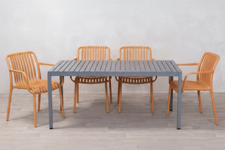 California Garden Outdoor Café Table Set with Maldives Chairs