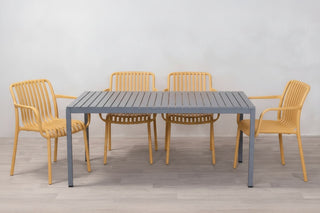 California Garden Outdoor Café Table Set with Maldives Chairs