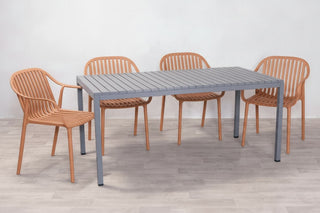 California Garden Outdoor Café Table Set with California Chairs