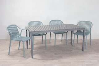 California Garden Outdoor Café Table Set with California Chairs