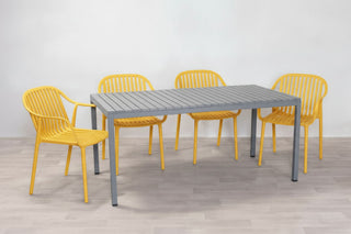 California Garden Outdoor Café Table Set with California Chairs