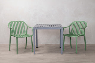 California Garden Outdoor Café Table Set with California Chairs