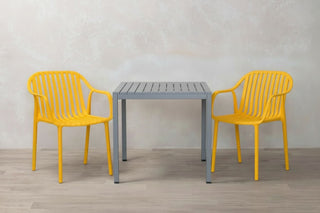 California Garden Outdoor Café Table Set with California Chairs