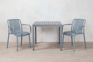 California Garden Outdoor Café Table Set with Maldives Chairs