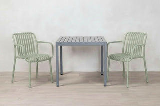 California Garden Outdoor Café Table Set with Maldives Chairs