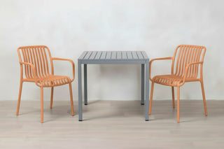 California Garden Outdoor Café Table Set with Maldives Chairs