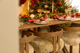 Gardena Sheepskin Dining Chair - Caramel