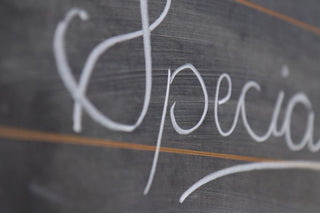 old school chalk board close up