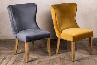 chamonix velvet side chair