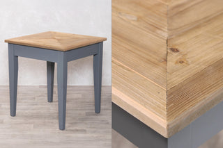 Chevron Top Tapered Leg Base Café Table
