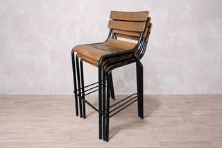 Cosmo Slatted Stacking Stool