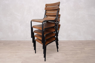 Cosmo Slatted Stacking Chair