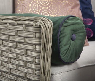 Drakeford Patio Corner Sofa with Dining Table Set