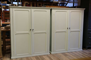 A Pair of Edwardian Matching Estate Cupboards