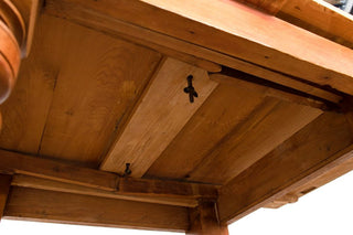 underneath pine table