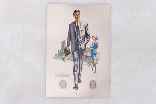 Original 1960’s American Men’s Fashion Tailoring Art Prints