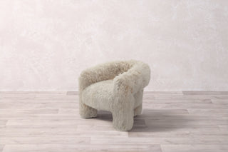 Toulouse Faux Fur Fully Upholstered Accent Chair