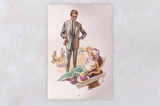 Original 1960’s American Men’s Fashion Tailoring Art Prints